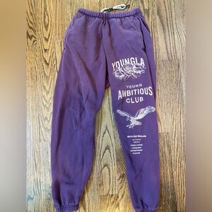 YoungLA purple joggers